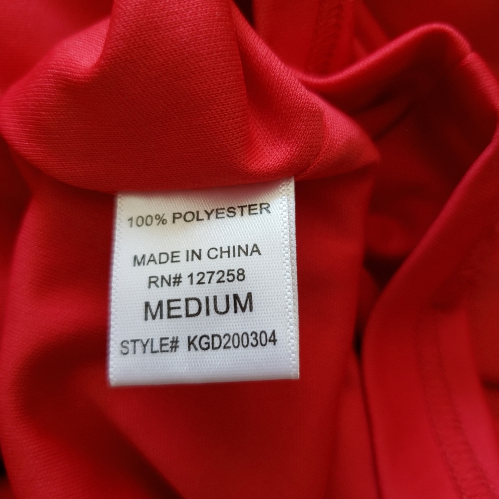 Francesca's Ruffle One Shoulder Red Dress Medium - Picture 9 of 10